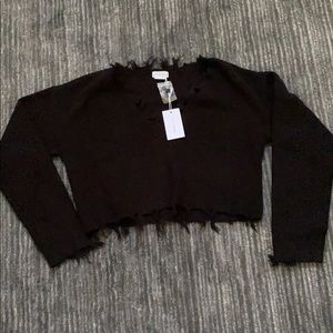 Lovers + Friends Prospect Sweater in black